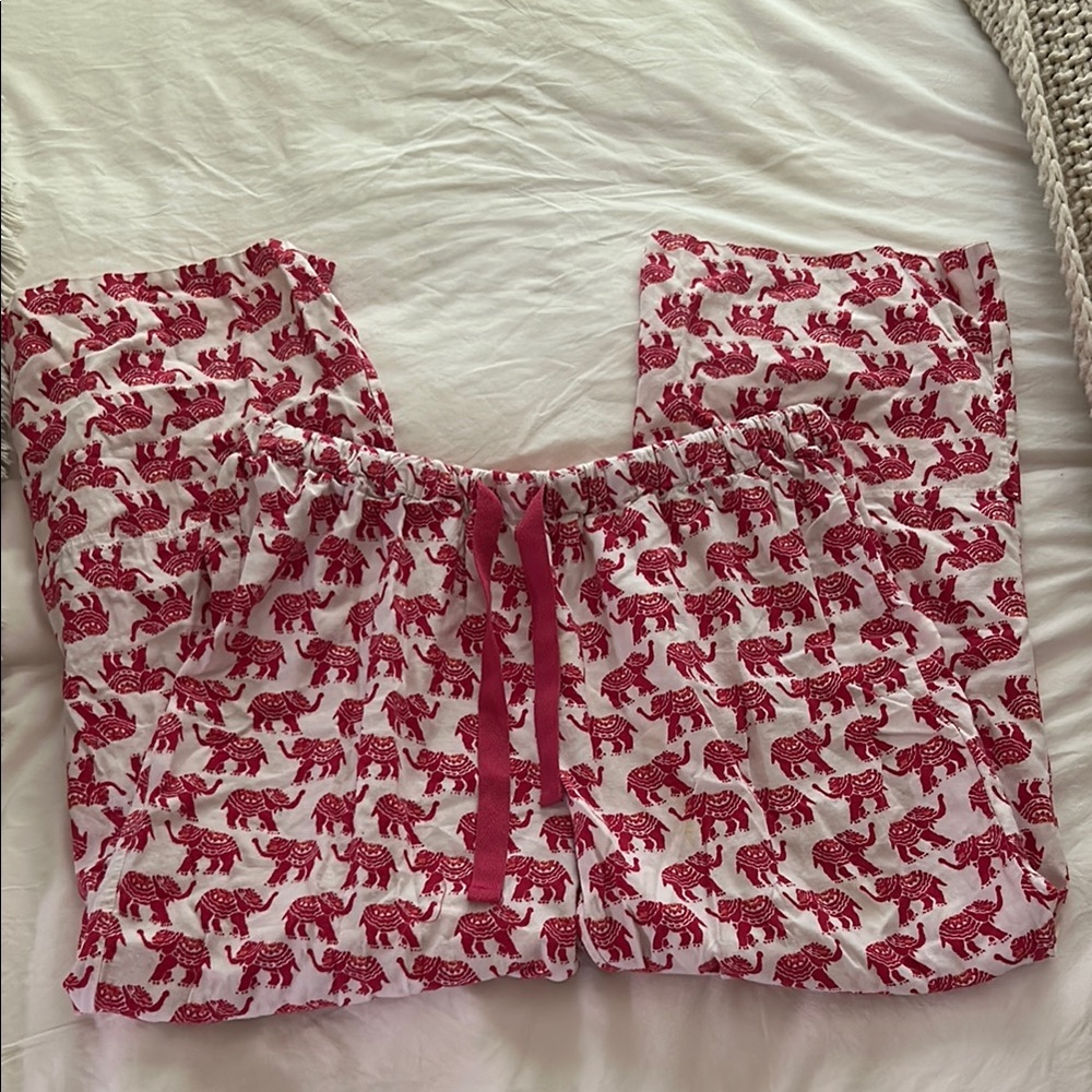 World Market Red and White Elephant Pajamas - Picture 4 of 5